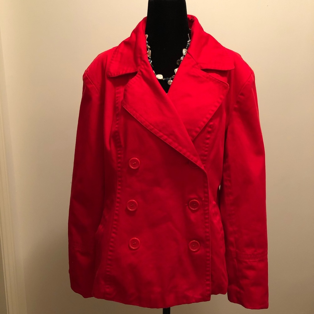 Beechers Brook red jacket coat blazer large